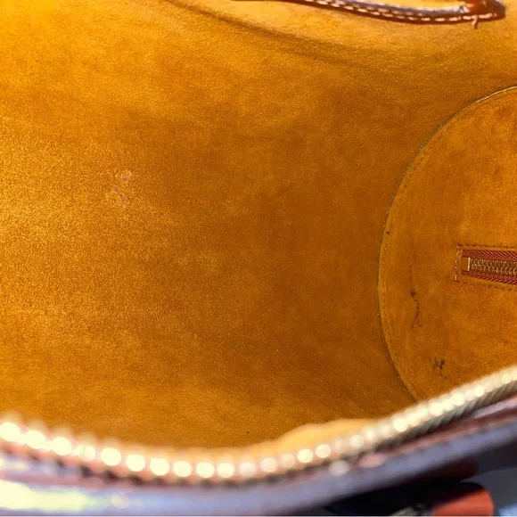 Louis Vuitton Cognac Leather Shoulder Bag with Barrel Design - Picture 16 of 16